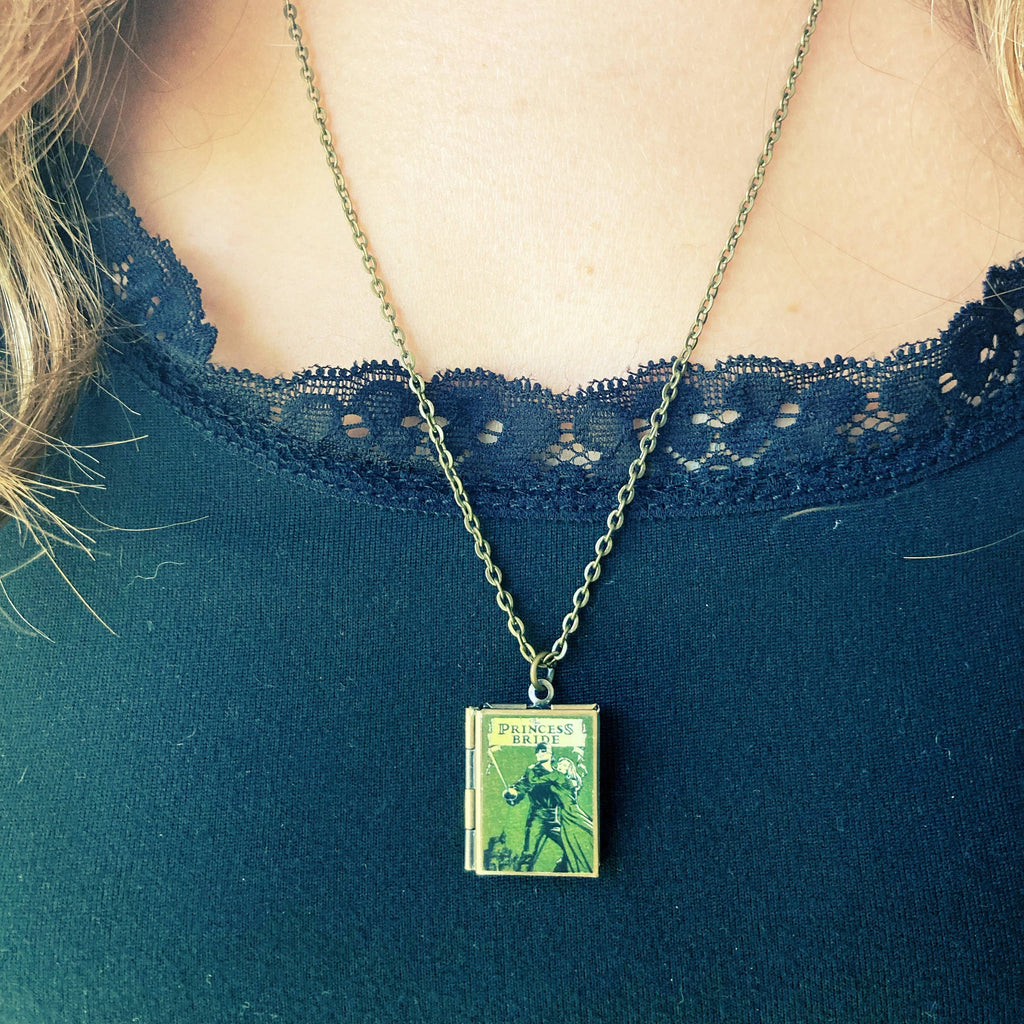 Book Locket Necklace - The Princess Bride: Bronze