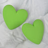 Heart Stud Earring: Green