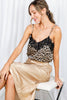Lace Trim Leopard Camisole