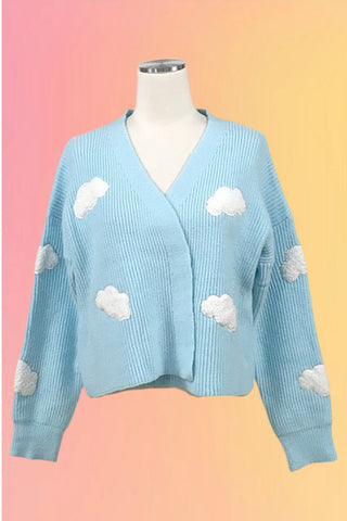 Cosmo Lurex Puff Sleeve Sweater