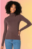 Bamboo Turtle Neck: Coffee