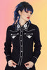 Embroidered Black Cowgirl Shirt