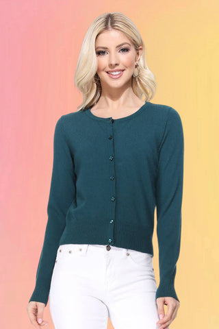 Scallop Edge Bolero: Green