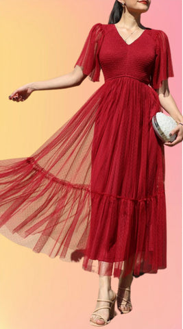 Venetian Ruched Dress