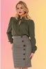 Cute As A Button Pencil Skirt