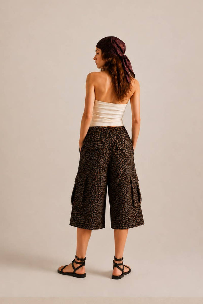 Leopard Cargo Culottes