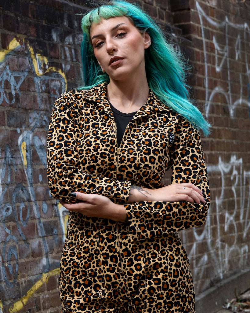 Classic Leopard Print Boiler Suit