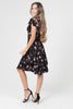 Wild Roses Tie Front Dress