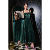 Emerald Velvet Bow-Back Maxi Dress