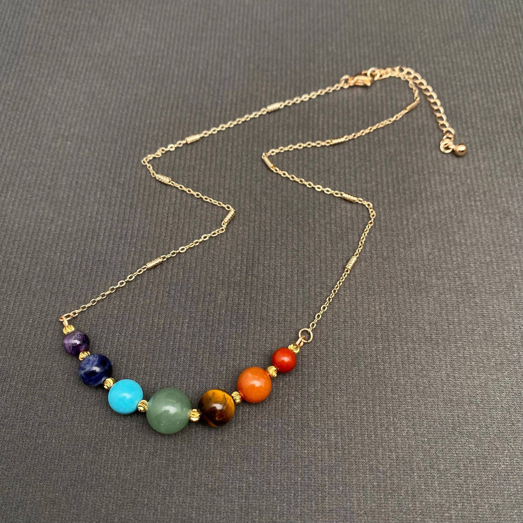 Stone Planets Chakra Necklace