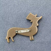 Dachshund with Topper Hat Acrylic Brooch