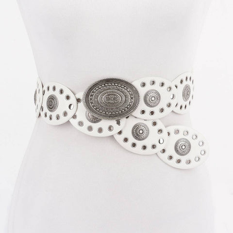 Retro Heart Stretch Belt: Rainbow