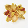 Silk Orchid Hair Clip: Golden