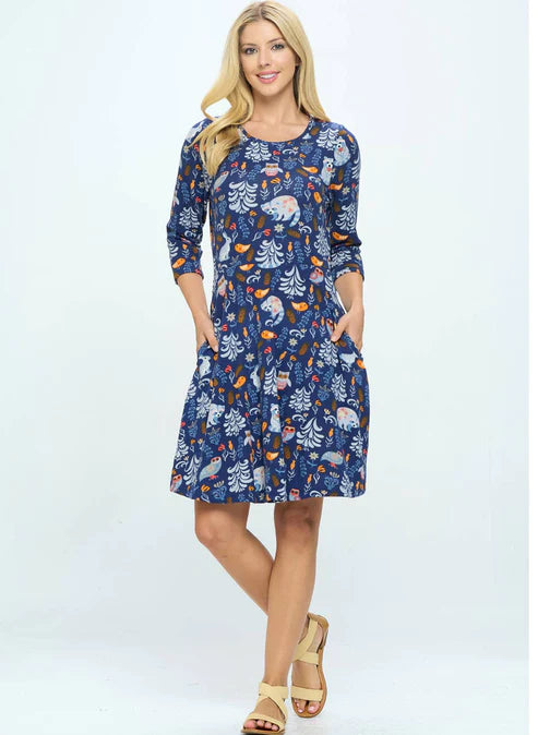 Winter Woodlands  Soft Knit Dress