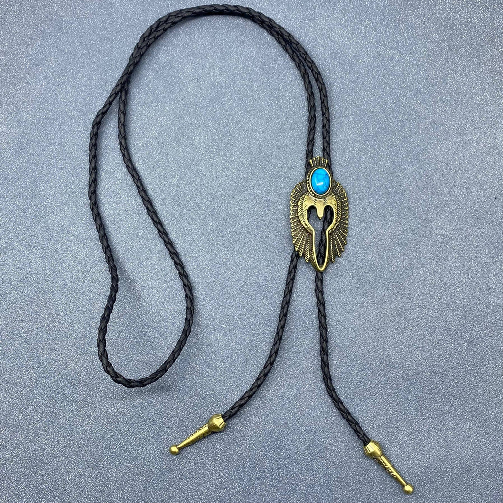 Turquoise Charm Poirot Rope Necklace