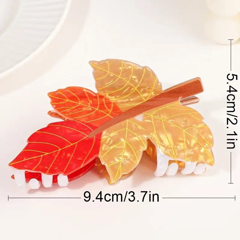 Maple Leaf Hair Claw