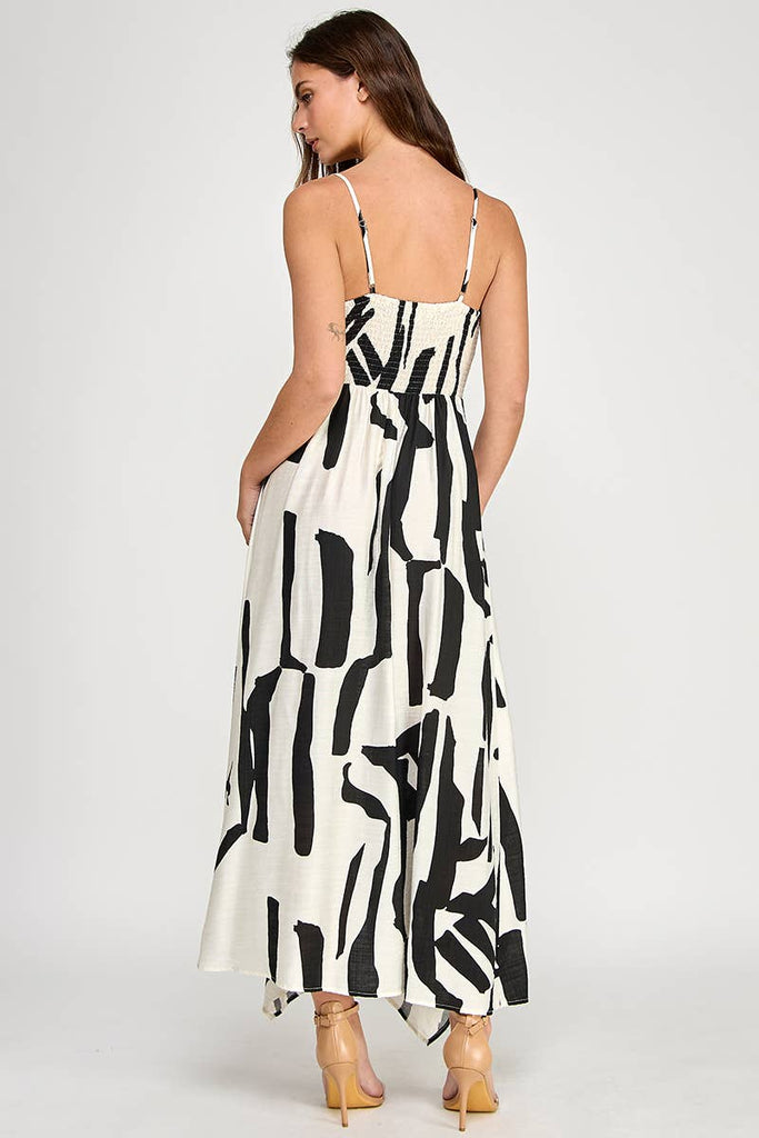 Abstract Attraction Maxi Dress
