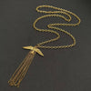Bird Fringe 18K Gold Plated Necklace
