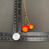 Apple Charm Stainless Steel Lariat Necklace