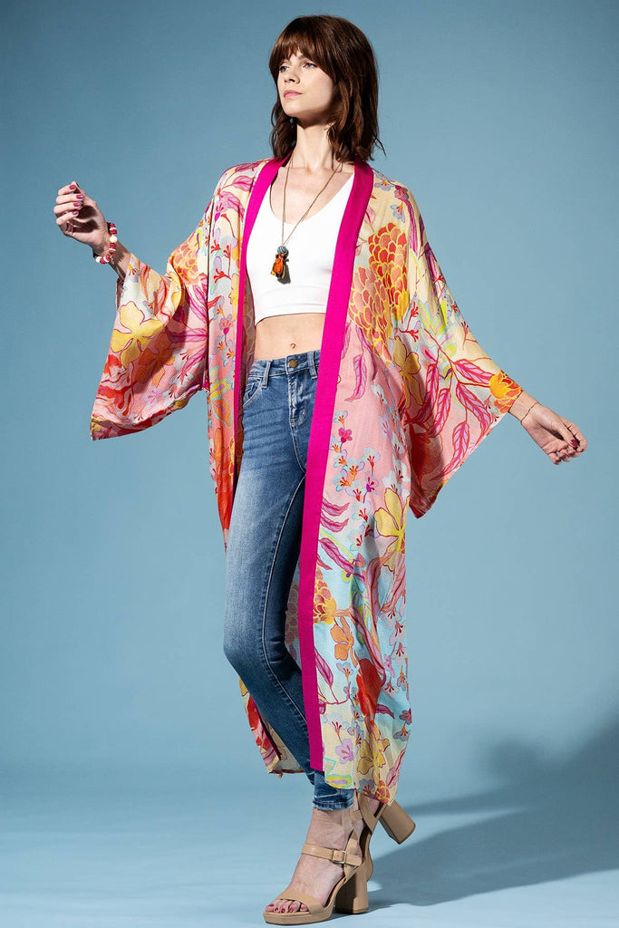 Aurora Petals Blossom Kimono