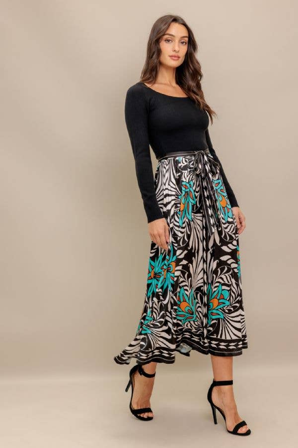 Fall Swan Sweater Top Dress