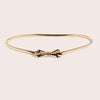 Metal Stretch Belt: Gold Bow