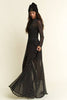 Polka Dot Mesh Maxi Dress