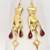 Golden Hand Gothic Earrings