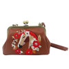 Floral Wreath Horse Kisslock Bag