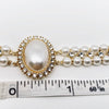 Layer Pearl Rhinestone Choker Necklace