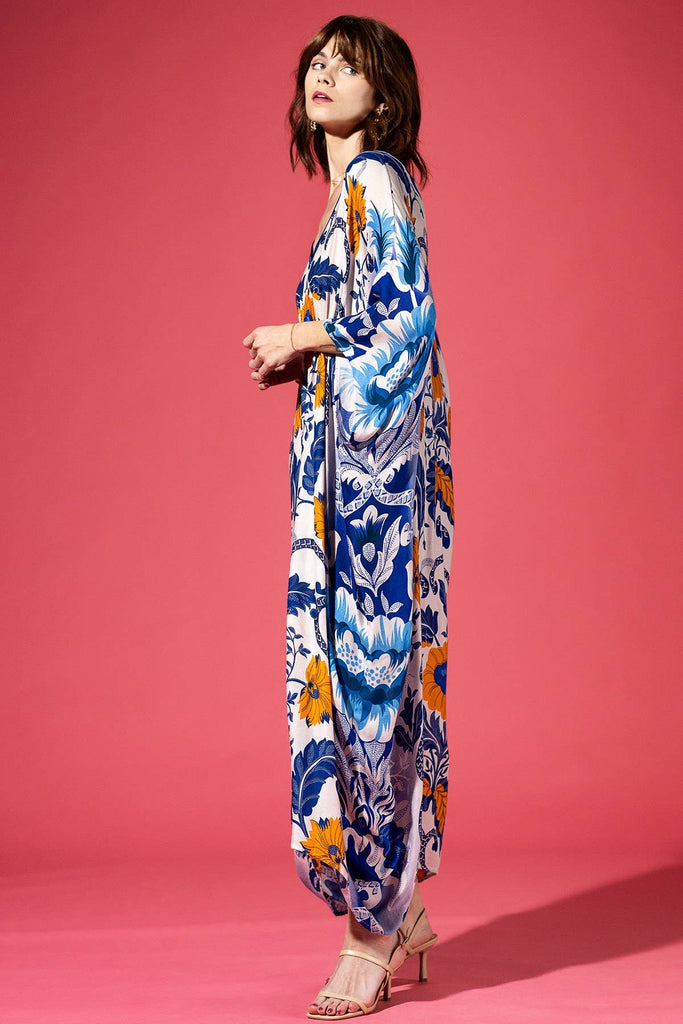 Zinnia Floral Kaftan Dress