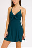 Skirted Maillot Swimsuit: Deep Green