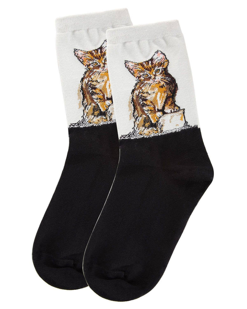 Limited Edition Art Cat Crew Socks