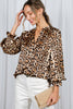 Silky Leopard Print Blouse