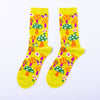 Mushroom Socks - 1970s Retro Crew Socks