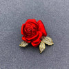 Red Rose Vintage Brooch