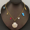 Seaside Ceramic Charm Necklace