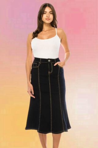 Swing Circle Skirt: Black