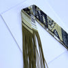 Fringe Scarf Belt Print Olive Green Black
