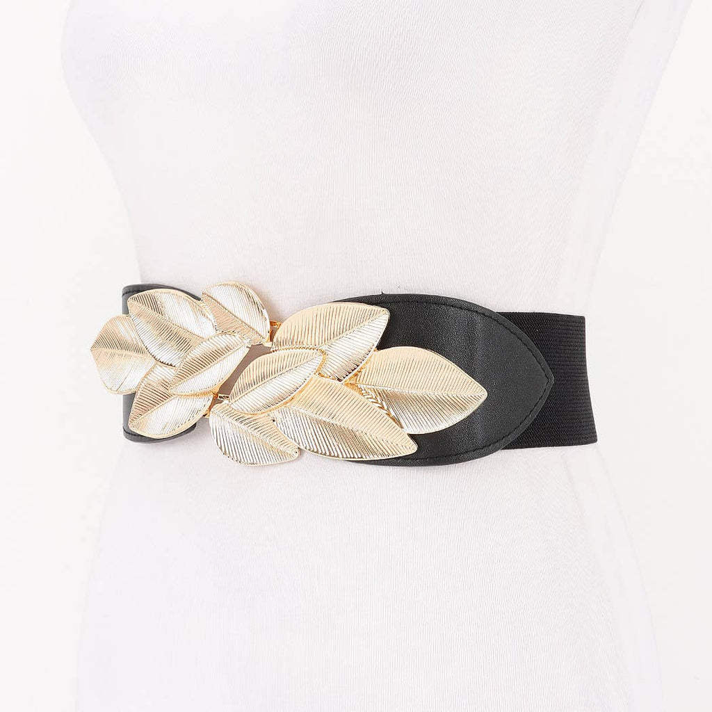 Metal Petal Stretch Belt
