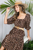 Leopard Tiered Midi Dress