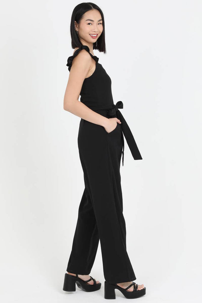 Top Notch Jumpsuit: Black