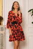 Coral Floral Mini Dress