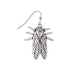 Silver Cicada  Earrings
