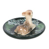 Green Fawn Ceramic Trinket Dish