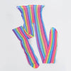 Hologram Rainbow Mesh Stocking