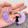 Moon Cat Earring