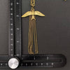 Bird Fringe 18K Gold Plated Necklace