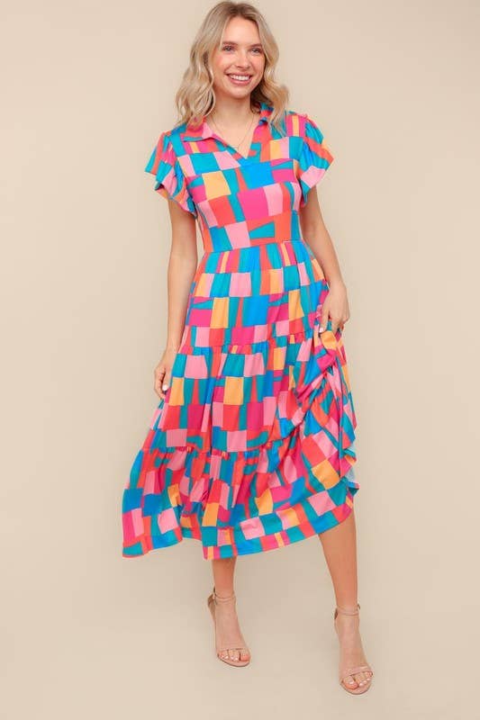 Rainbow Rothko Art Dress