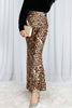 Leopard Print Bias Cut Satin Maxi Skirt